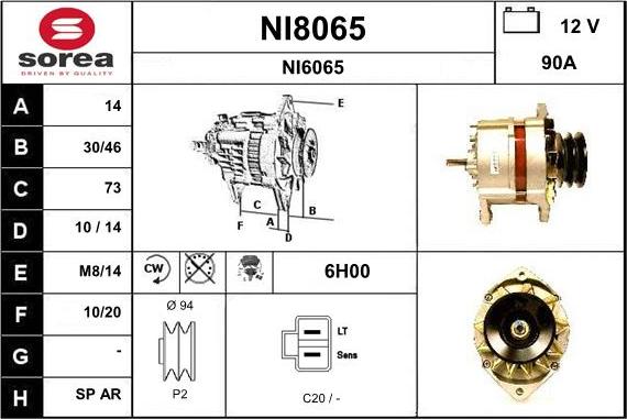 SNRA NI8065 - Ģenerators autodraugiem.lv