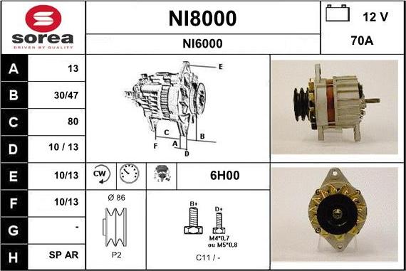 SNRA NI8000 - Ģenerators autodraugiem.lv