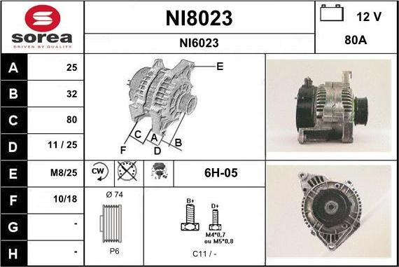SNRA NI8023 - Ģenerators autodraugiem.lv