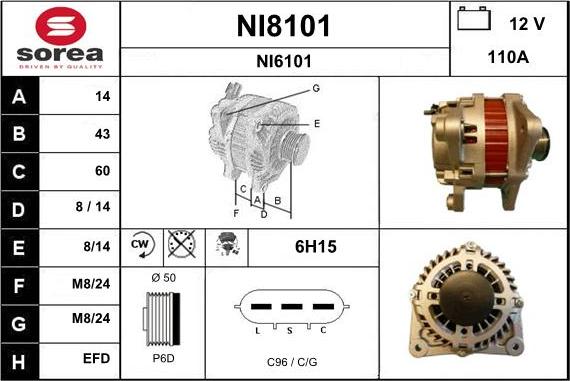 SNRA NI8101 - Ģenerators autodraugiem.lv