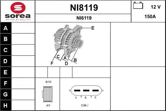 SNRA NI8119 - Ģenerators autodraugiem.lv