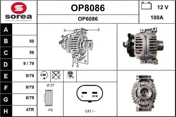 SNRA OP8086 - Ģenerators autodraugiem.lv