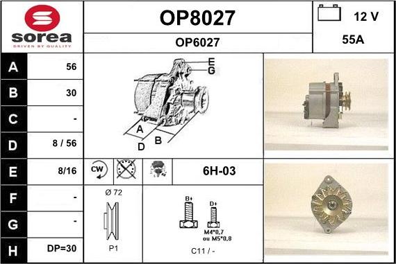 SNRA OP8027 - Ģenerators autodraugiem.lv