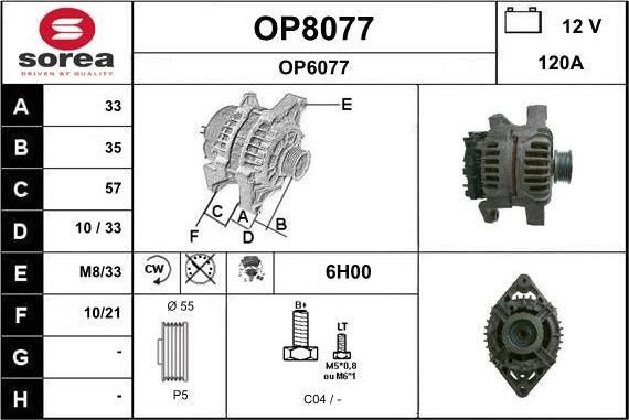 SNRA OP8077 - Ģenerators autodraugiem.lv