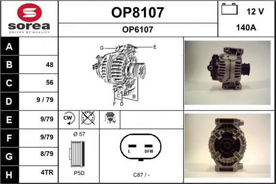 SNRA OP8107 - Ģenerators autodraugiem.lv