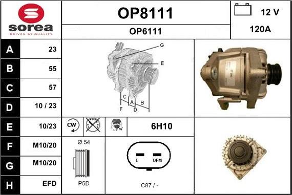 SNRA OP8111 - Ģenerators autodraugiem.lv