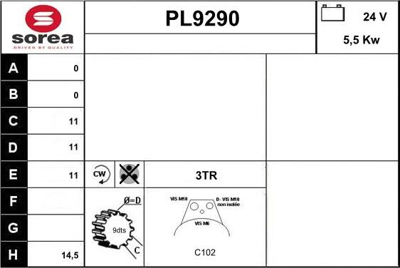 SNRA PL9290 - Starteris autodraugiem.lv