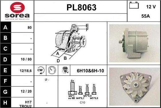 SNRA PL8063 - Ģenerators autodraugiem.lv