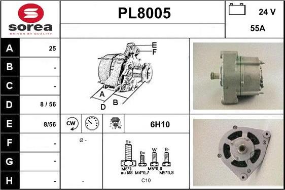 SNRA PL8005 - Ģenerators autodraugiem.lv
