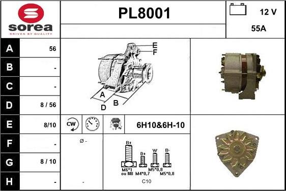 SNRA PL8001 - Ģenerators autodraugiem.lv