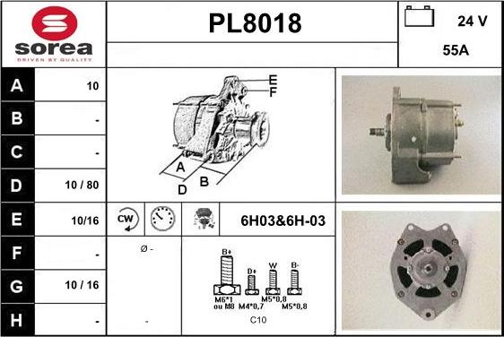 SNRA PL8018 - Ģenerators autodraugiem.lv
