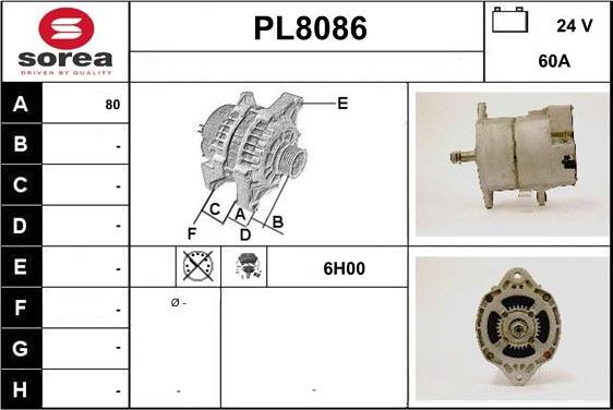 SNRA PL8086 - Ģenerators autodraugiem.lv
