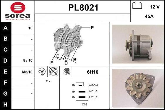 SNRA PL8021 - Ģenerators autodraugiem.lv