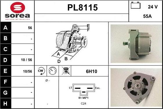 SNRA PL8115 - Ģenerators autodraugiem.lv