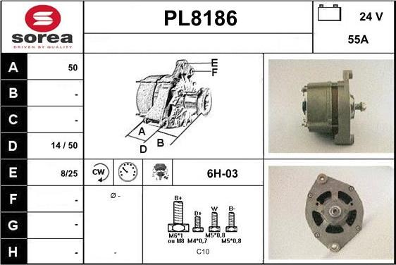 SNRA PL8186 - Ģenerators autodraugiem.lv