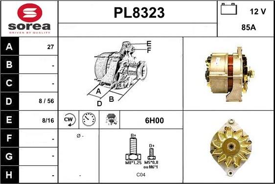 SNRA PL8323 - Ģenerators autodraugiem.lv