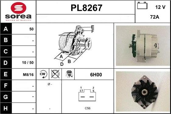 SNRA PL8267 - Ģenerators autodraugiem.lv