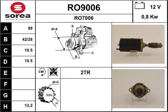 SNRA RO9006 - Starteris autodraugiem.lv