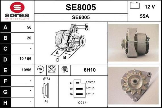 SNRA SE8005 - Ģenerators autodraugiem.lv