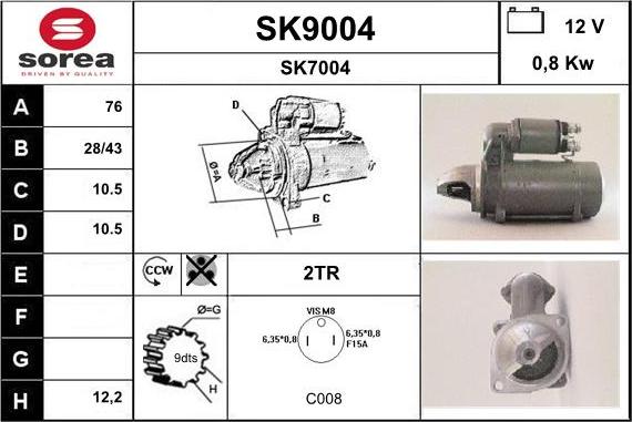 SNRA SK9004 - Starteris autodraugiem.lv