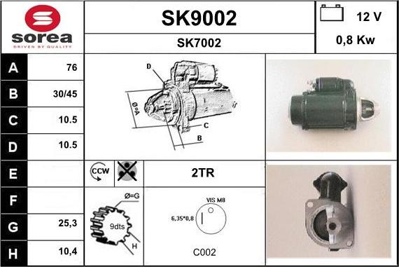 SNRA SK9002 - Starteris autodraugiem.lv