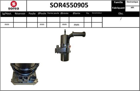 SNRA SOR4550905 - Hidrosūknis, Stūres iekārta autodraugiem.lv