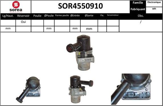 SNRA SOR4550910 - Hidrosūknis, Stūres iekārta autodraugiem.lv
