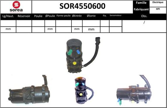 SNRA SOR4550600 - Hidrosūknis, Stūres iekārta autodraugiem.lv