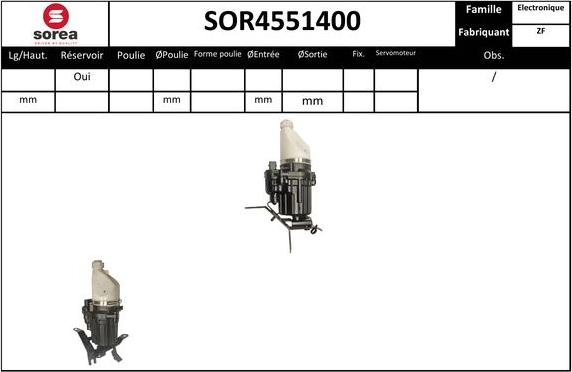 SNRA SOR4551400 - Hidrosūknis, Stūres iekārta autodraugiem.lv