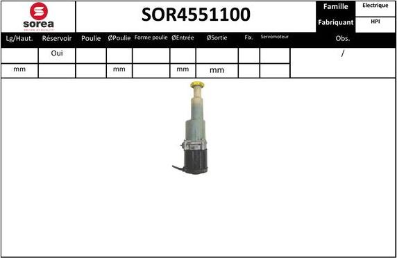 SNRA SOR4551100 - Hidrosūknis, Stūres iekārta autodraugiem.lv