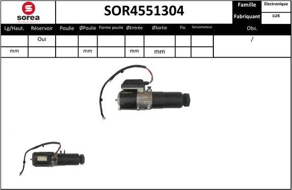 SNRA SOR4551304 - Hidrosūknis, Stūres iekārta autodraugiem.lv