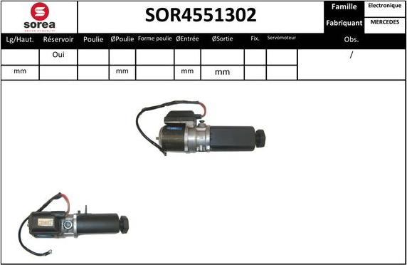 SNRA SOR4551302 - Hidrosūknis, Stūres iekārta autodraugiem.lv