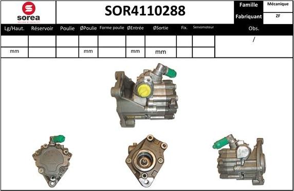SNRA SOR4110288 - Hidrosūknis, Stūres iekārta autodraugiem.lv