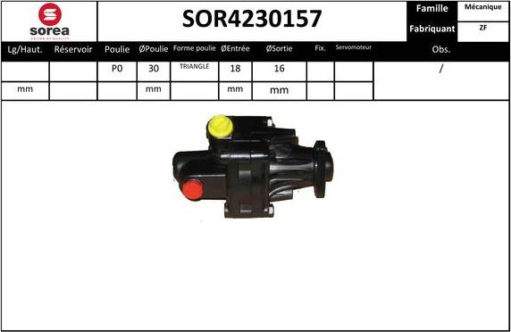 SNRA SOR4230157 - Hidrosūknis, Stūres iekārta autodraugiem.lv