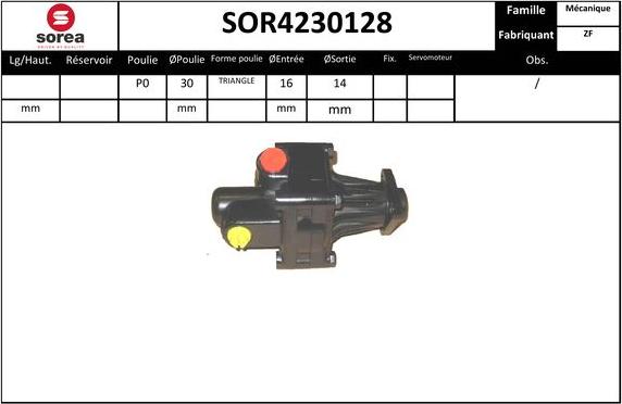 SNRA SOR4230128 - Hidrosūknis, Stūres iekārta autodraugiem.lv