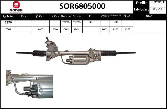 SNRA SOR6805000 - Stūres mehānisms autodraugiem.lv