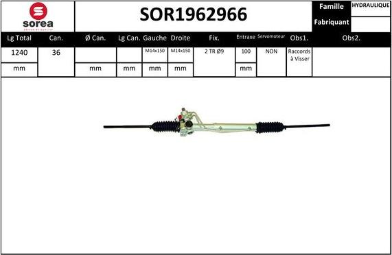 SNRA SOR1962966 - Stūres mehānisms autodraugiem.lv
