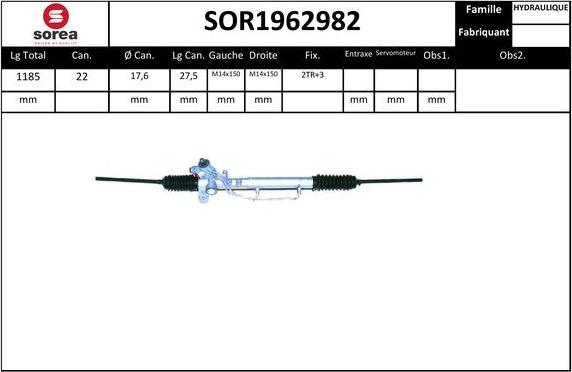 SNRA SOR1962982 - Stūres mehānisms autodraugiem.lv