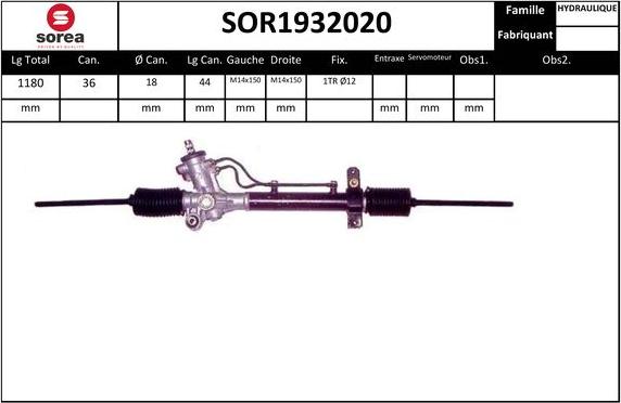 SNRA SOR1932020 - Stūres mehānisms autodraugiem.lv