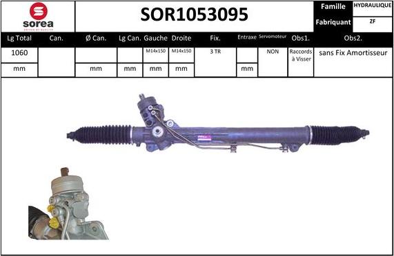 SNRA SOR1053095 - Stūres mehānisms autodraugiem.lv