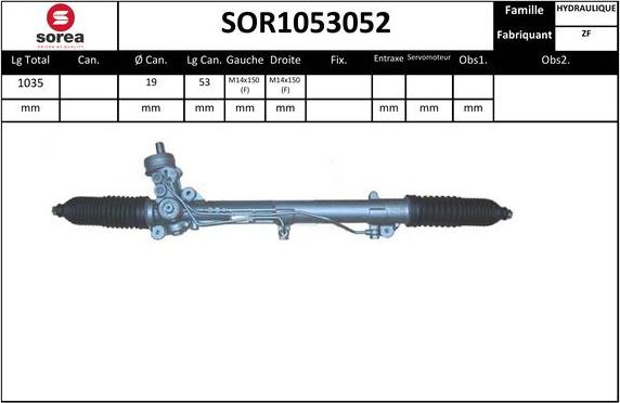 SNRA SOR1053052 - Stūres mehānisms autodraugiem.lv