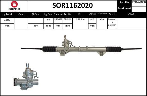 SNRA SOR1162020 - Stūres mehānisms autodraugiem.lv