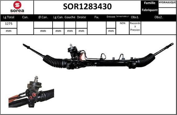 SNRA SOR1283430 - Stūres mehānisms autodraugiem.lv