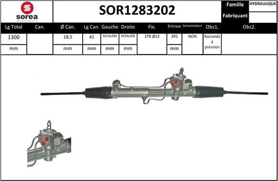 SNRA SOR1283202 - Stūres mehānisms autodraugiem.lv