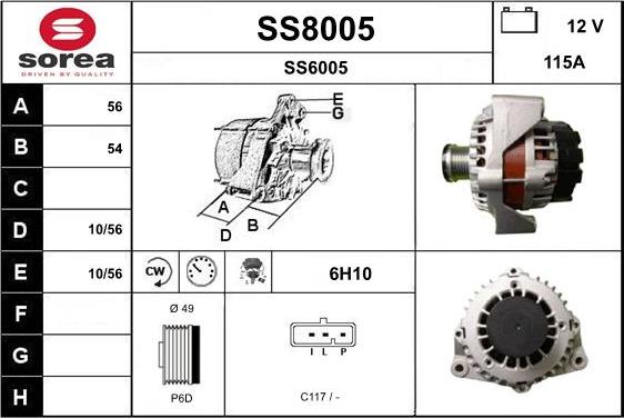 SNRA SS8005 - Ģenerators autodraugiem.lv