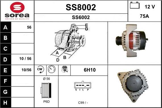 SNRA SS8002 - Ģenerators autodraugiem.lv