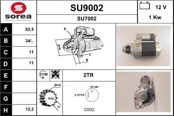 SNRA SU9002 - Starteris autodraugiem.lv