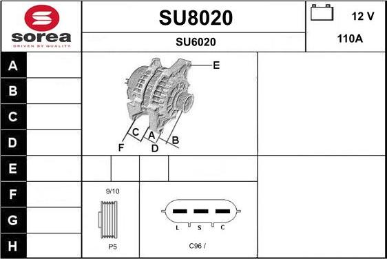 SNRA SU8020 - Ģenerators autodraugiem.lv