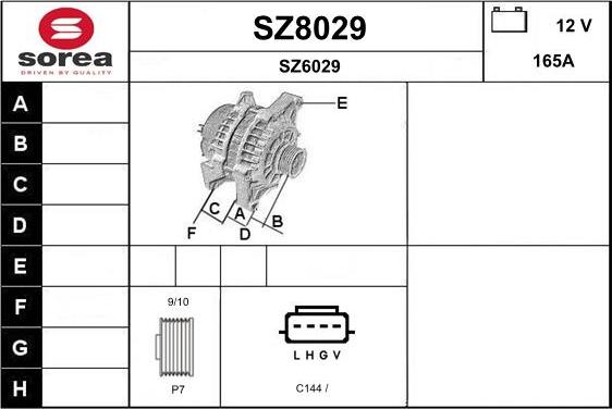 SNRA SZ8029 - Ģenerators autodraugiem.lv