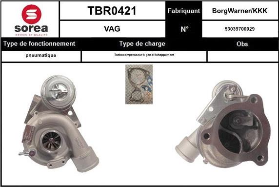 SNRA TBR0421 - Kompresors, Turbopūte autodraugiem.lv
